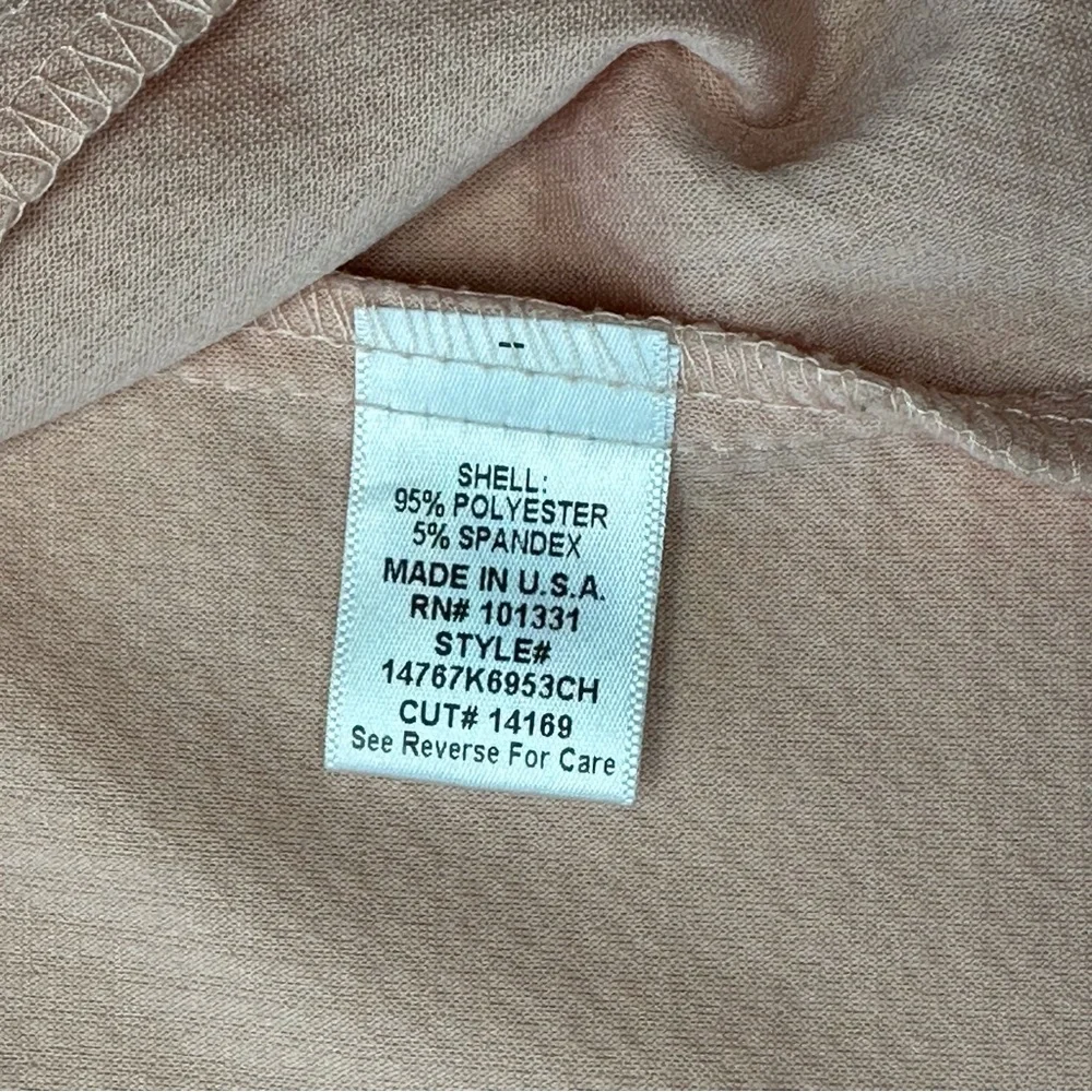 Charlotte Russe‎ light pink/peach 3/4 sleeves cropped cardigan women’s medium - Picture 12 of 14